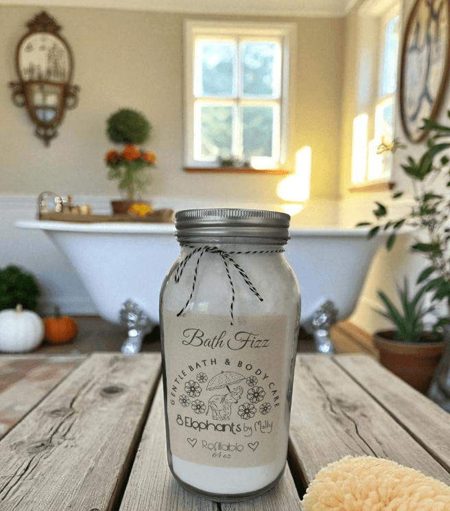 Bath Fizz: Seasonal Blend 64oz - 8 Elephants by Molly