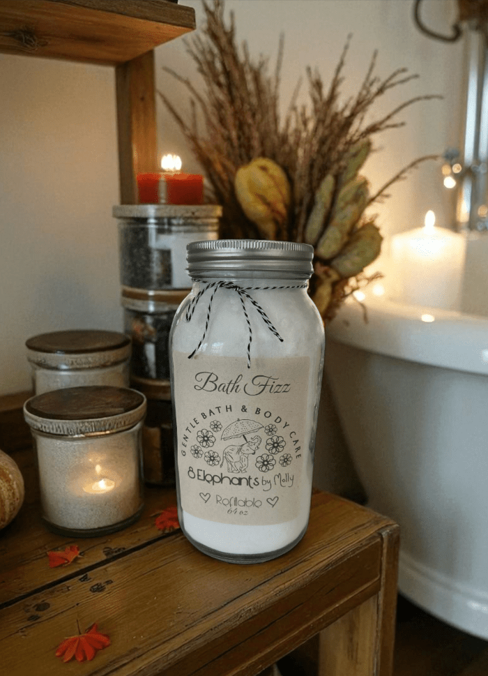 Bath Fizz: Seasonal Blend 64oz - 8 Elephants by Molly