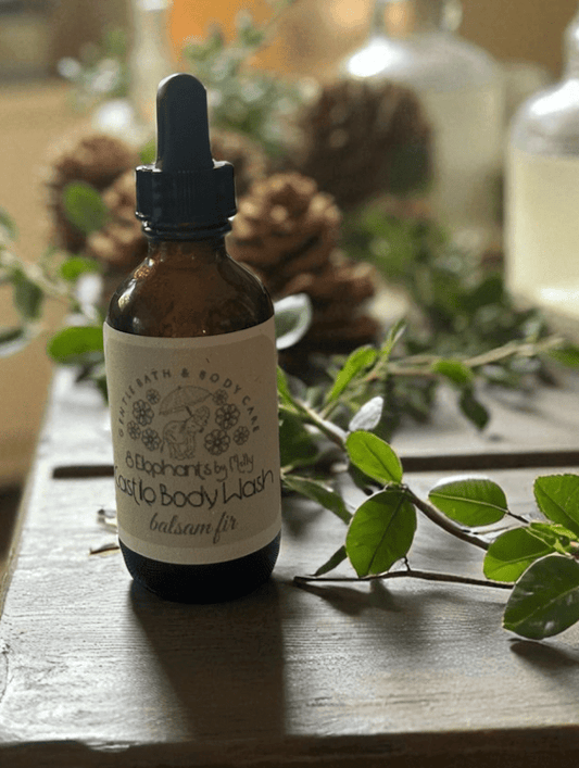 Balsam Fir Mineral Castile Body Wash 2oz Dropper - 8 Elephants by Molly