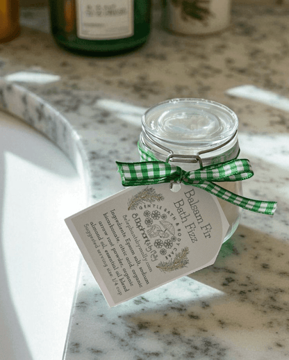 Bath Fizz: Seasonal Blend 4 oz Glass Jar - 8 Elephants by Molly