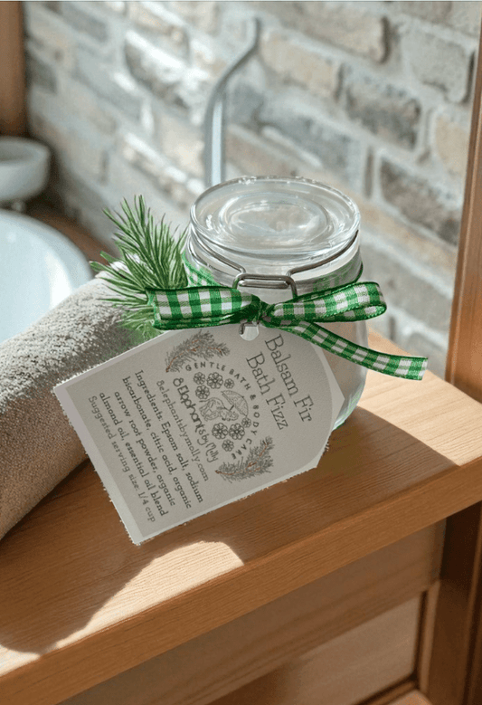 Bath Fizz: Seasonal Blend 4 oz Glass Jar - 8 Elephants by Molly