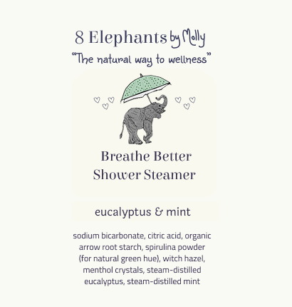 Breathe Better Shower Steamers Bundle - 8 Elephants by Molly