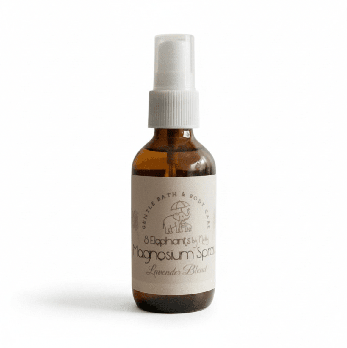 Calm Body Magnesium Mist for Sports Recovery 2 oz - 8 Elephants by Molly