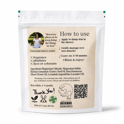 back of the sports salts packaging