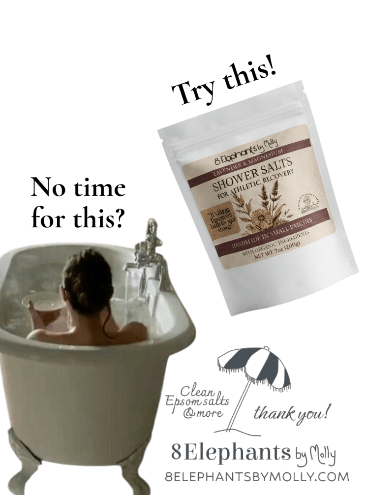 Calm Body Salts for Athletic Sports Recovery & Travel - 8 Elephants by Molly