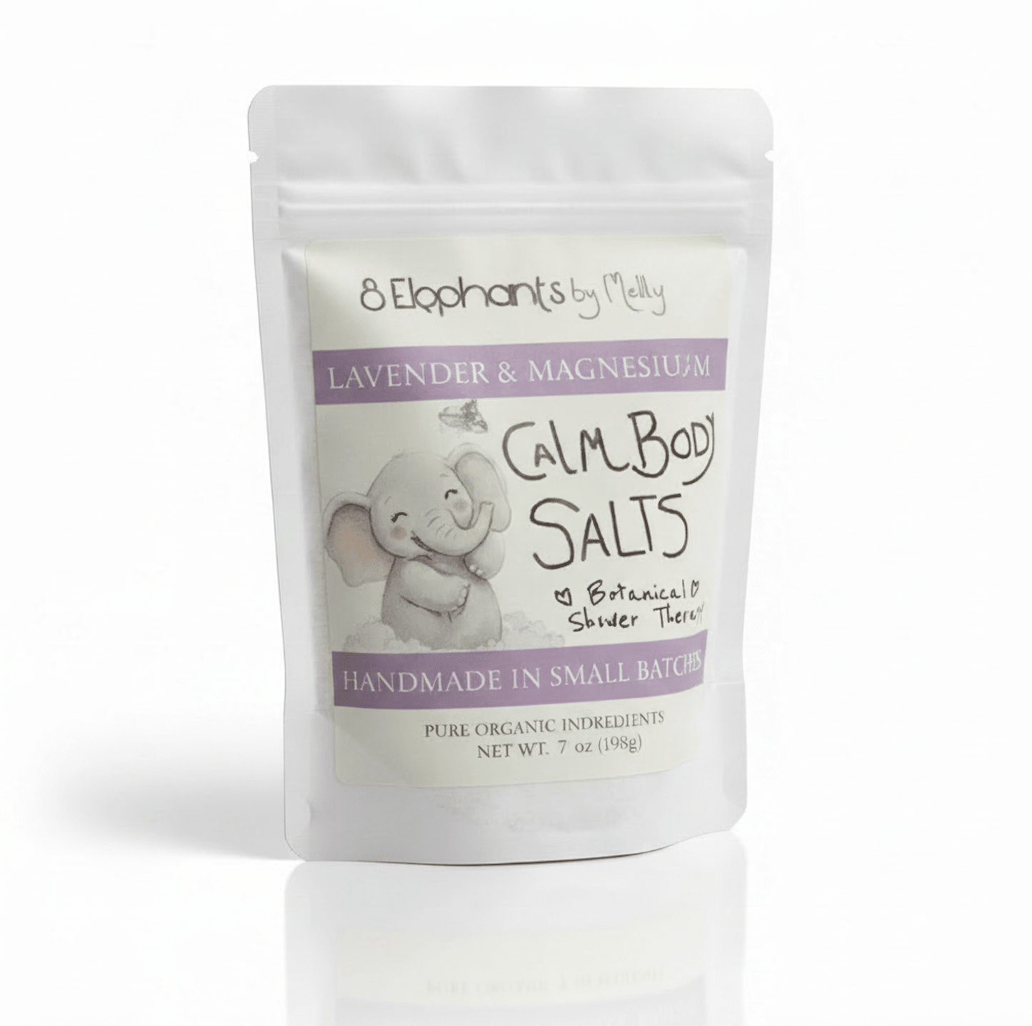 Calm Body Salts for Athletic Sports Recovery & Travel - 8 Elephants by Molly