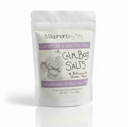 Calm Body Salts for Athletic Sports Recovery & Travel - 8 Elephants by Molly