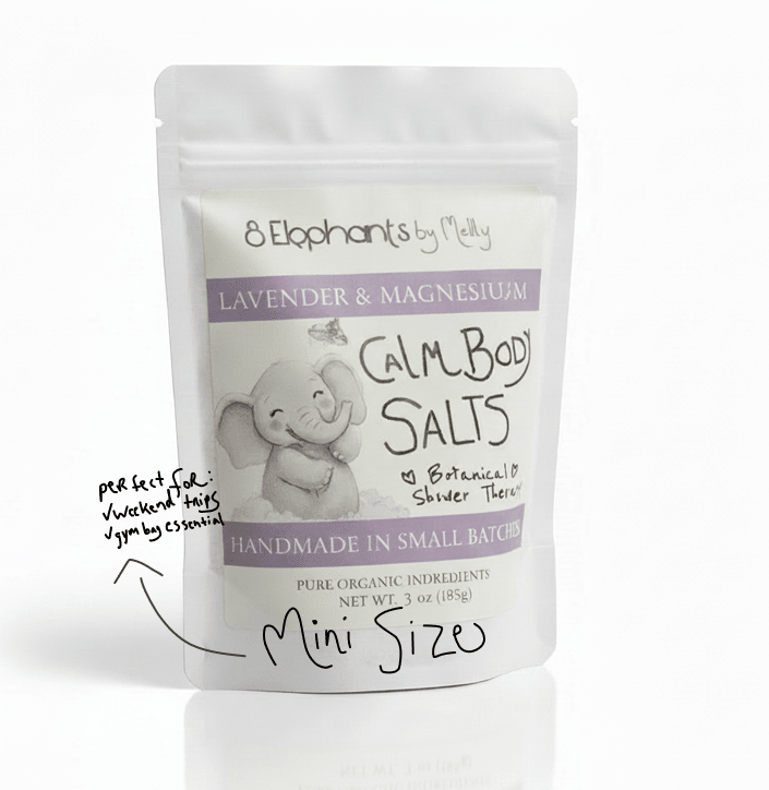 Calm Body Salts for Athletic Sports Recovery & Travel - 8 Elephants by Molly
