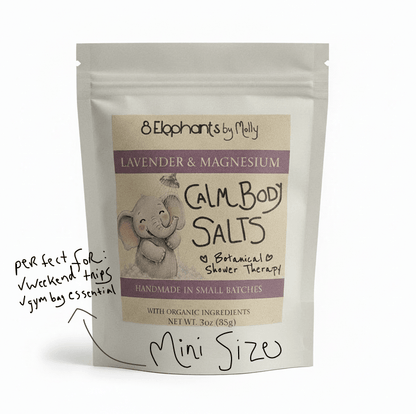 Calm Body Salts for Athletic Sports Recovery & Travel - 8 Elephants by Molly
