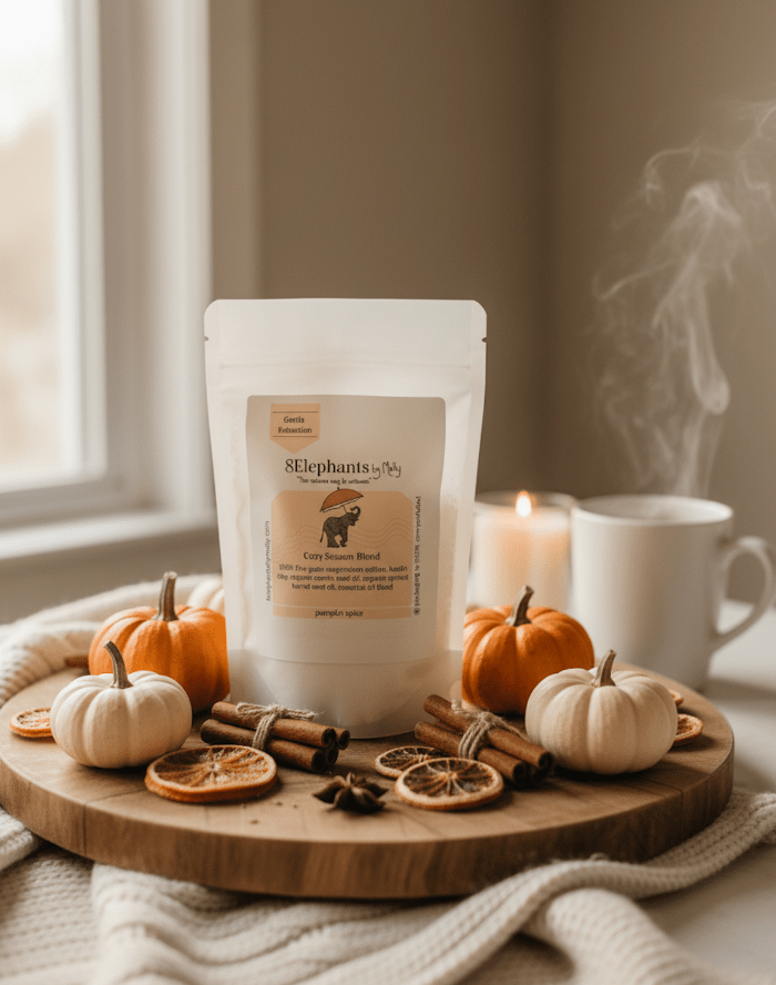 Cozy Season Blend: Pumpkin Spice 1 Pound Pouch - 8 Elephants by Molly
