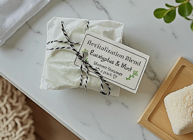 Eucalyptus & Mint shower steamer 2 Pack - 8 Elephants by Molly