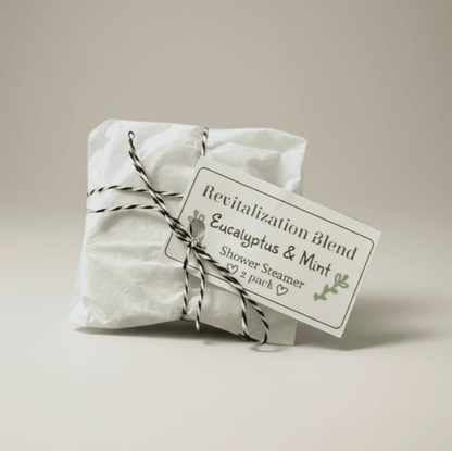 Eucalyptus & Mint shower steamer 2 Pack - 8 Elephants by Molly