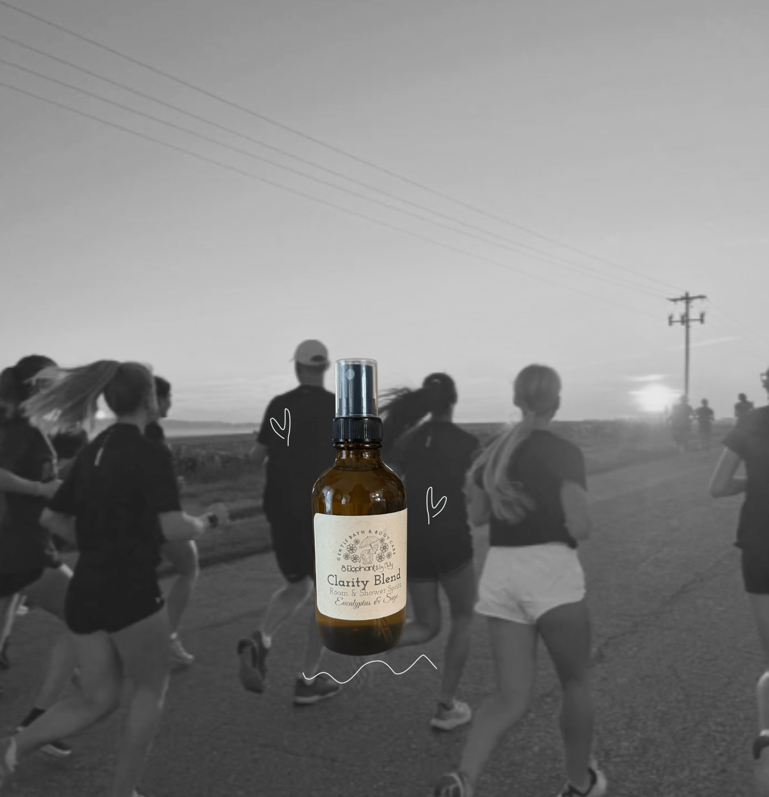 Eucalyptus & Sage Blend Shower Spritz Mini - 8 Elephants by Molly