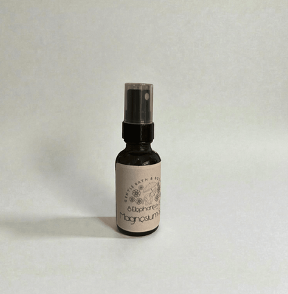 Magnesium Spray 1 oz Glass Spray Bottle (mini) - 8 Elephants by Molly