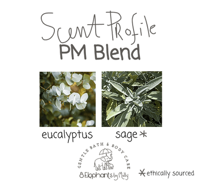 Organic Eucalyptus & Sage Clarity Blend Shower Spritz (Mini & Standard) - 8 Elephants by Molly