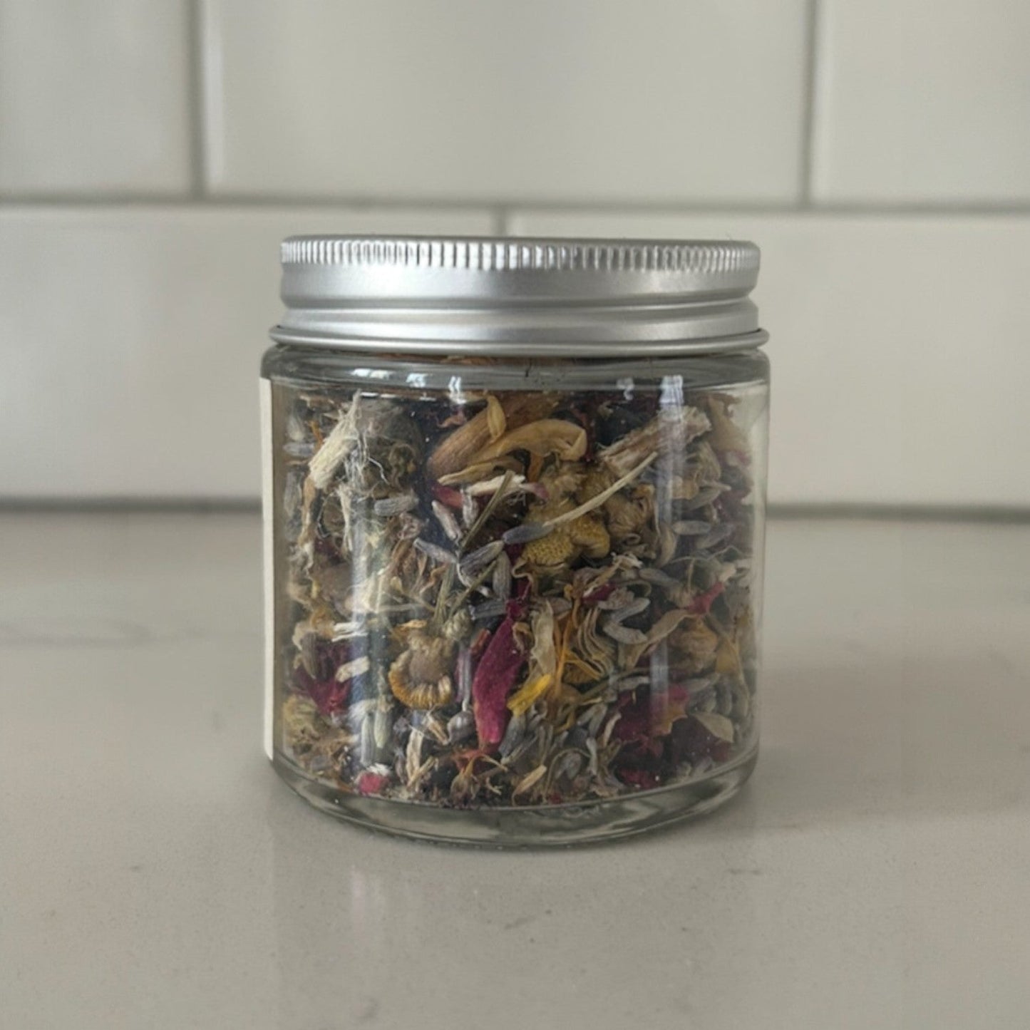 Organic Post - Partum Herbal Sitz Bath 4 oz Glass Jar - 8 Elephants by Molly