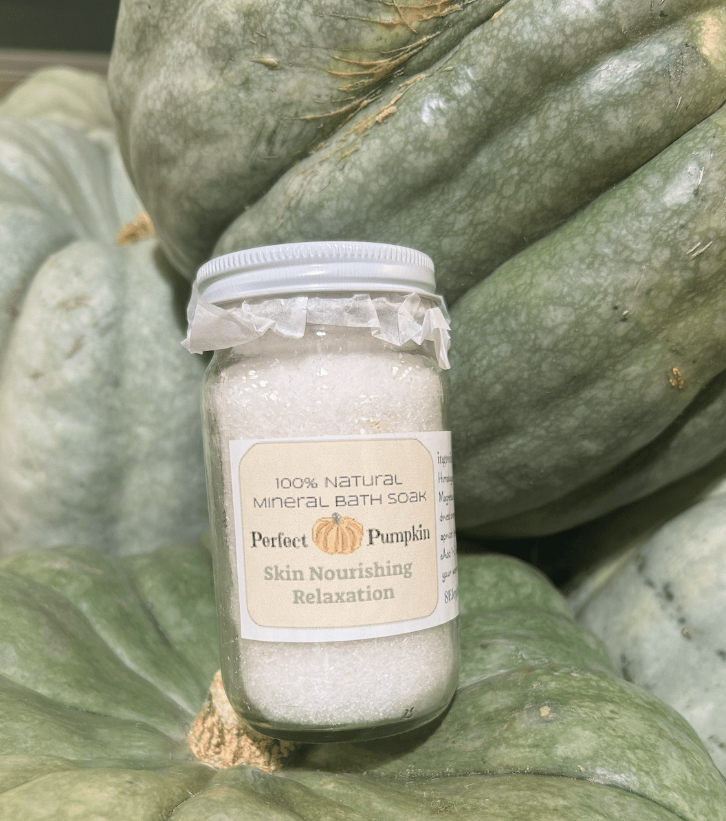 Perfect Pumpkin Mineral Salt Soak in Glass - 8 Elephants by Molly