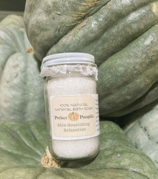 Perfect Pumpkin Mineral Salt Soak in Glass - 8 Elephants by Molly