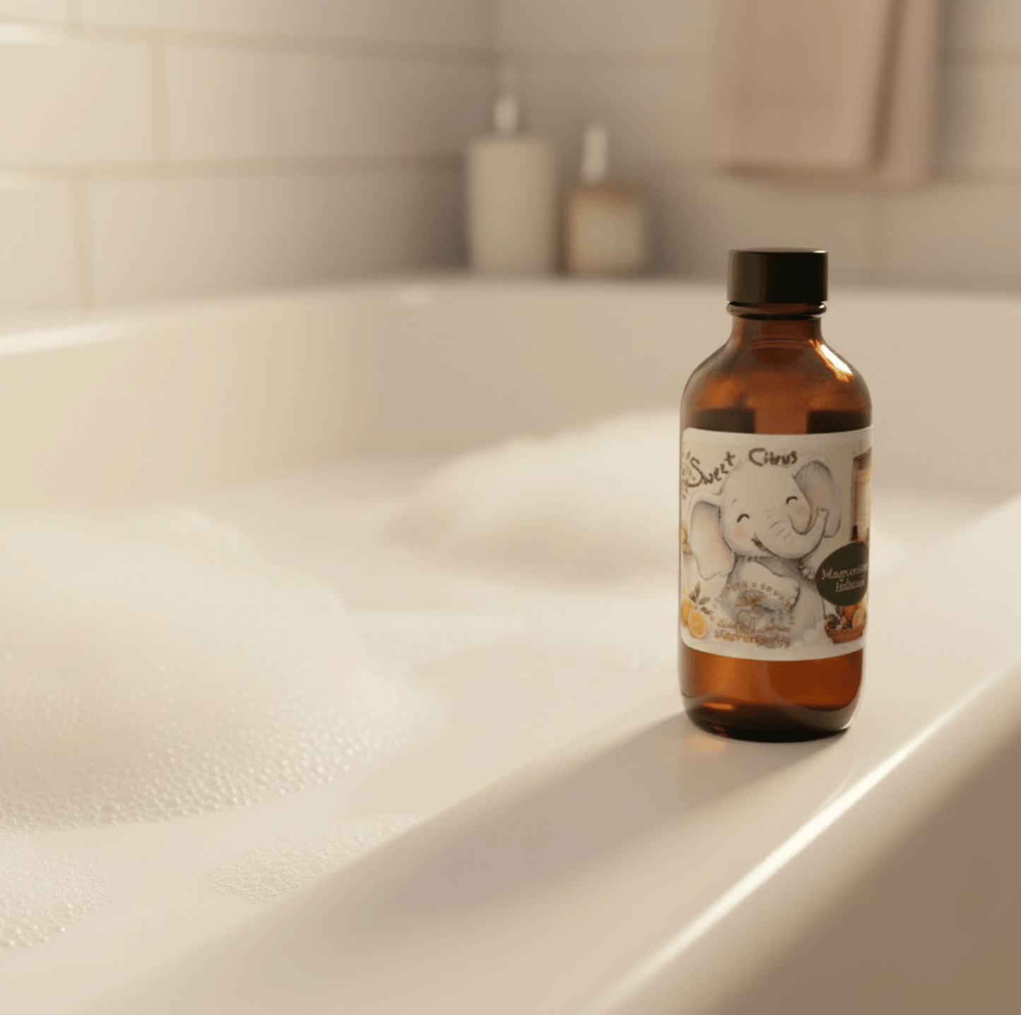 Seasonal Mineral Bubble Baths 4 oz - 8 Elephants by Molly