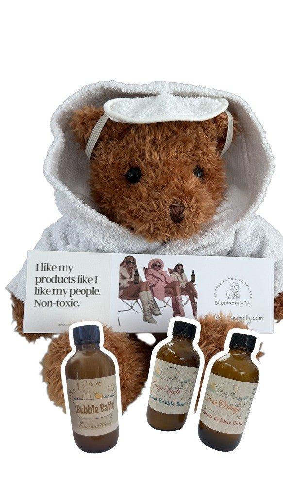 Seasonal Mineral Bubble Baths 4 oz - 8 Elephants by Molly