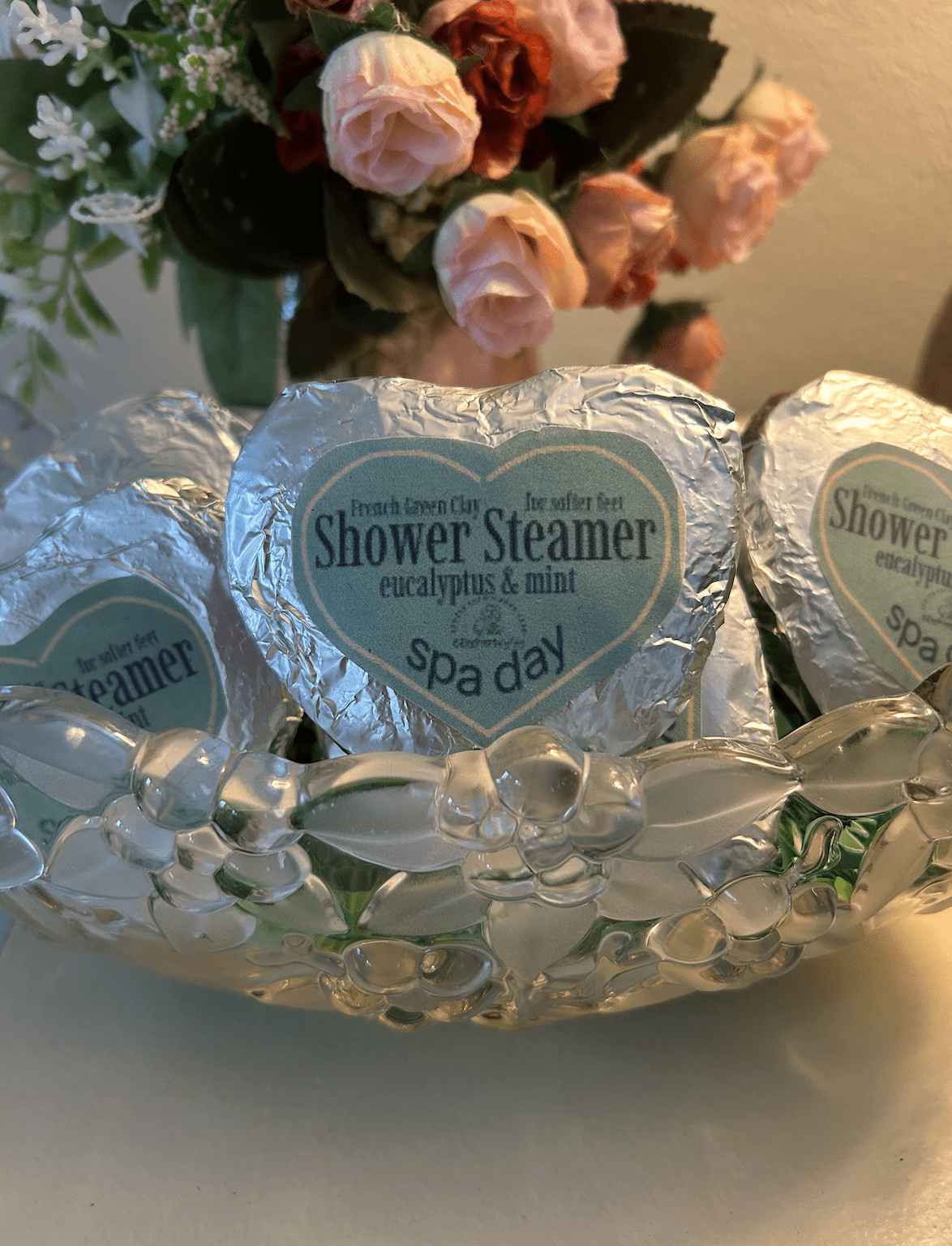 Spa Day Shower Steamer with French Green Clay & Eucalyptus - 8 Elephants by Molly