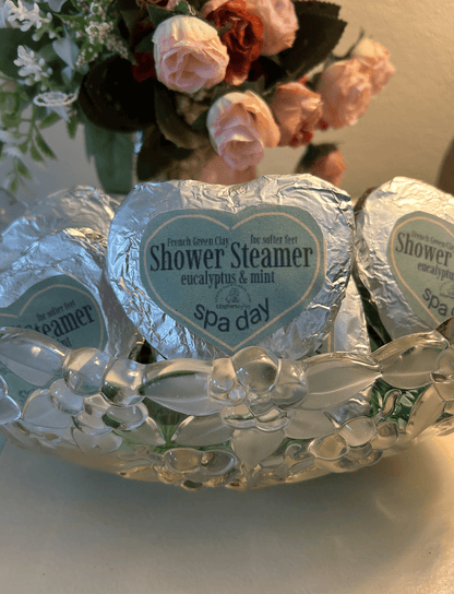Spa Day Shower Steamer with French Green Clay & Eucalyptus - 8 Elephants by Molly