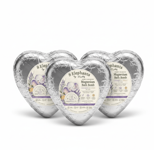 Sports Recovery Magnesium Bath Bomb Single | Recovery Trio - 8 Elephants by Molly