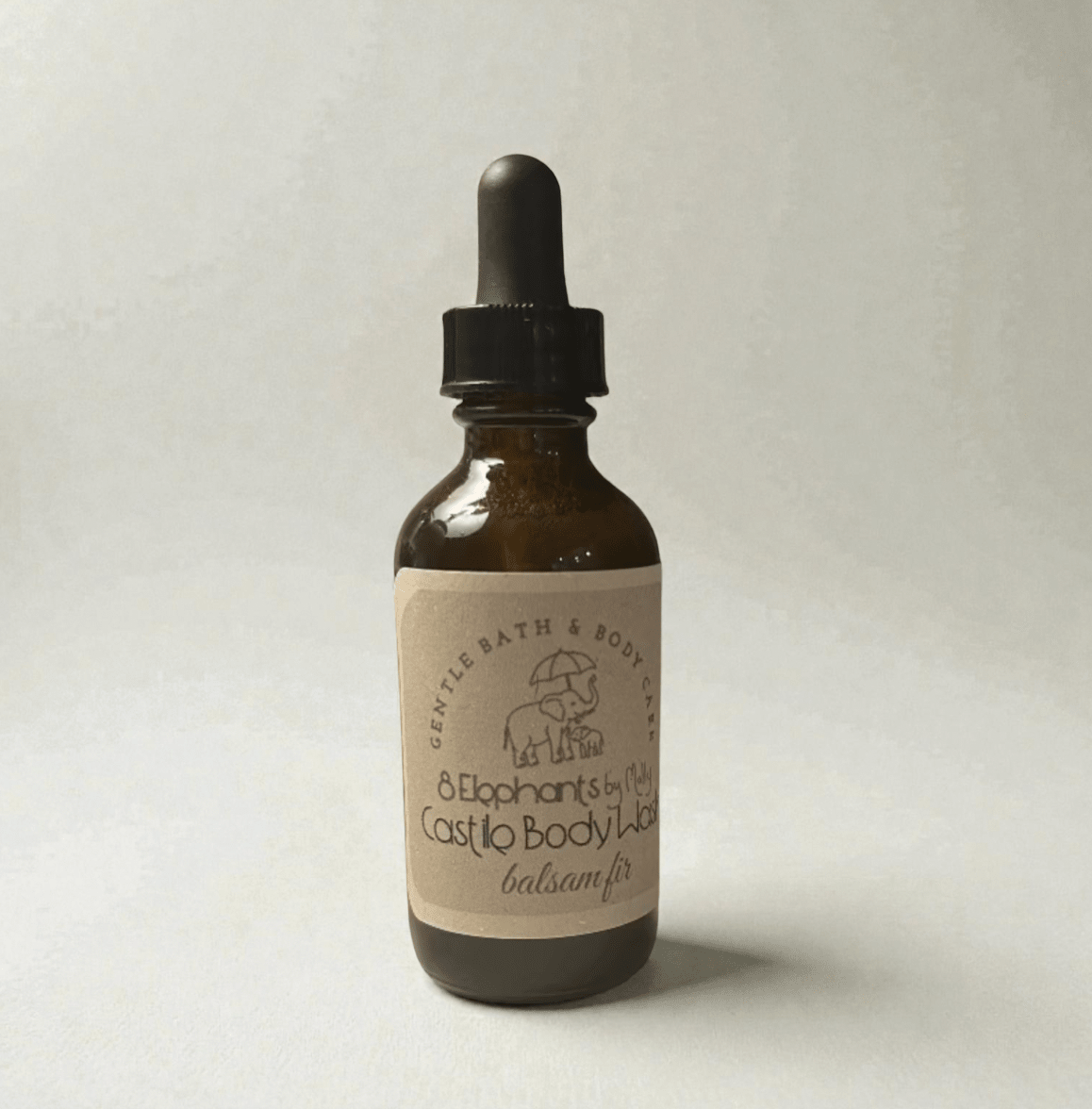 Travel Sized Concentrated Castile Body Wash 2oz (Seasonal) - 8 Elephants by Molly