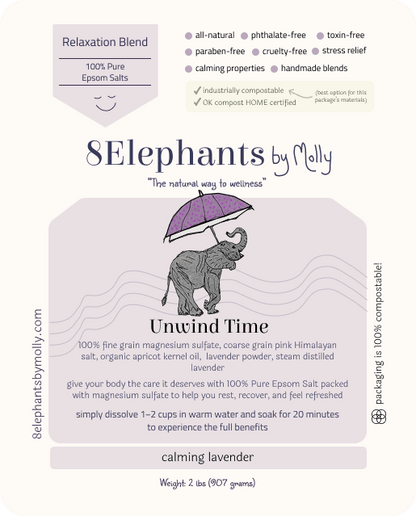 Unwind Time - 8 Elephants by Molly