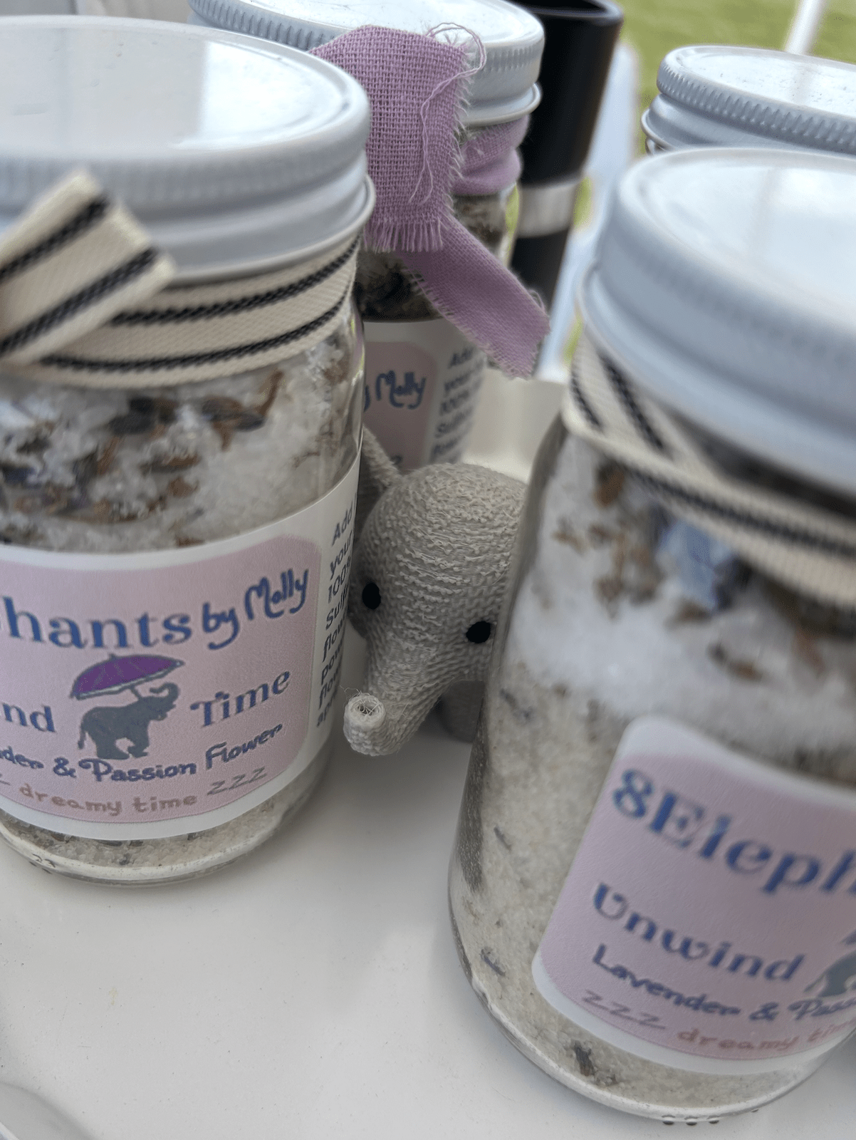 Unwind Time Calming Lavender Blend 2 Pound Pouch - 8 Elephants by Molly