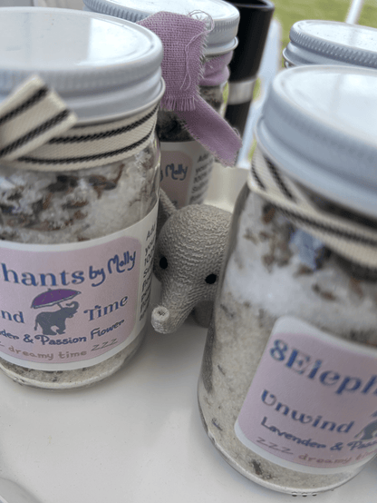 Unwind Time Calming Lavender Blend 2 Pound Pouch - 8 Elephants by Molly