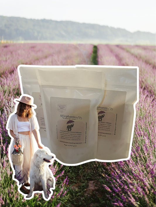 Unwind Time Calming Lavender Blend 2 Pound Pouch - 8 Elephants by Molly